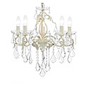 Romeo 5 Light Cream and Gold Chandelier