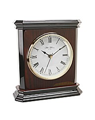 Square Shaped Wooden Mantel Clock