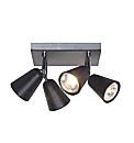 Thimble Black 4 Light Spotlight