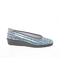 Gabor Piquet Wide Fit Ballerina Pumps
