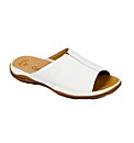 Gabor Idol Leather Wide Fit Casual Mules