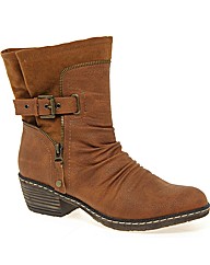 Rieker Berry Buckle Strap Tall Ankle Boo