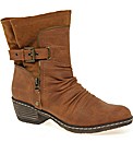 Rieker Berry Buckle Strap Tall Ankle Boo