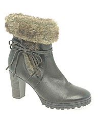 Caprice Carrie Womens Fur Trimmed Ankle