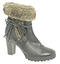 Caprice Carrie Womens Fur Trimmed Ankle
