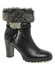 Caprice Carrie Womens Fur Trimmed Ankle