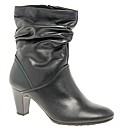 Gabor Magda Womens Rouched Leather High