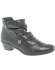 Rieker Lynn Double Button Trim Ankle Boo