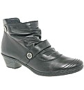 Rieker Lynn Double Button Trim Ankle Boo