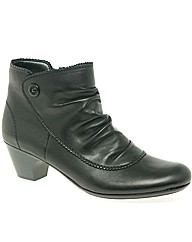 Rieker Vintage Button Trim Ankle Boots