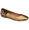 Ravel Lorraine  Bronze Lthr/leopard pump