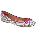 Ravel Liza   White Snake/fuchsia pump