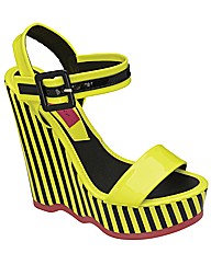 Dolcis Stripey Wedge Sandal