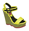 Dolcis Stripey Wedge Sandal