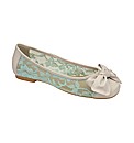 Dolcis Lacey Bow Trim Ballerina