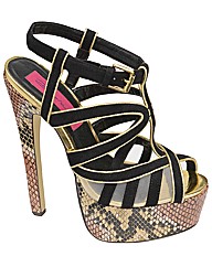 Dolcis Strappy Snake Platform