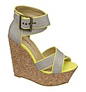 Dolcis Neon Strappy Wedge
