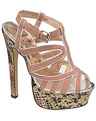 Dolcis Strappy Snake Platform
