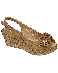 Manfield Flower Trim Wedge