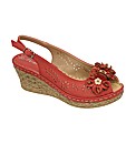 Manfield Flower Trim Wedge