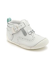 Start-rite May White Leather Fit F Shoes