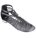 Bronx Brozip Black Sandal
