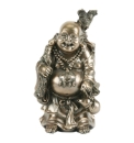 Polished Bronze Buddha holding jug