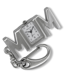 Silver Coloured Mum keyring