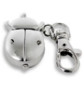 Silver Coloured Ladybird Keyring
