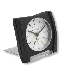 Black Slimline Travel Alarm Clock