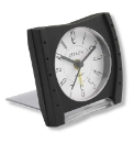 Black Slimline Travel Alarm Clock