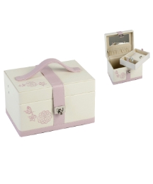 Sophia Jewel Box Butterfly/Flowers pink