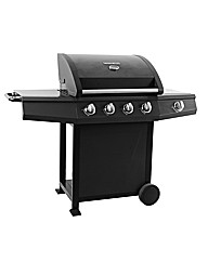 Mastercook Black 4 Burner Gas Barbeque