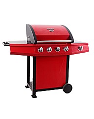 Mastercook Red 4 Burner Gas Barbeque