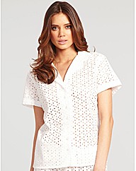 Broderie Short Sleeve PJ Top