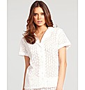 Broderie Short Sleeve PJ Top