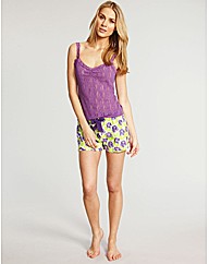Hydrangea Print PJ Short