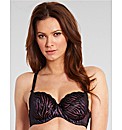 Zebra Non Padded Balconette Bra