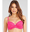 Just Peachy Lace Padded Balconette Bra