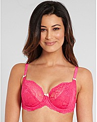 Just Peachy Lace Non Padded Balcony Bra
