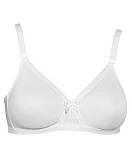 Naturana White Moulded Firm Control Bra