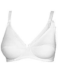 Naturana White Cotton Nursing Bra
