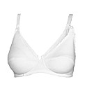 Naturana White Cotton Nursing Bra