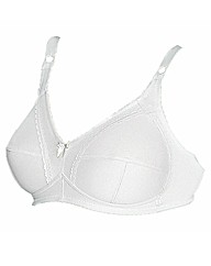 Naturana White Three Section Cup Bra