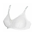 Naturana White Three Section Cup Bra