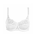 Naturana White Two Section Cup Bra