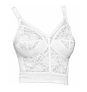 Naturana White Firm Control Longline Bra