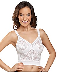 Naturana White Firm Control Longline Bra