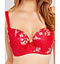 Evangeline Underwired Moulded Plunge Bra
