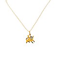 GPS and Diamond Taurus Horoscope Pendant